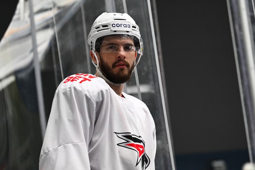 Тренировка «Авангарда» перед матчем во Владивостоке