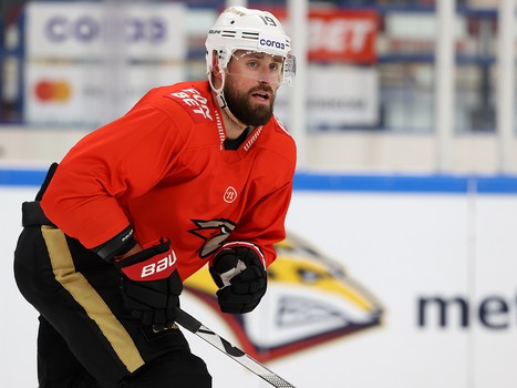 Раскатка «Авангарда» перед матчем в Магнитогорске