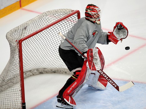 Раскатка «Авангарда» перед матчем с «Локомотивом»