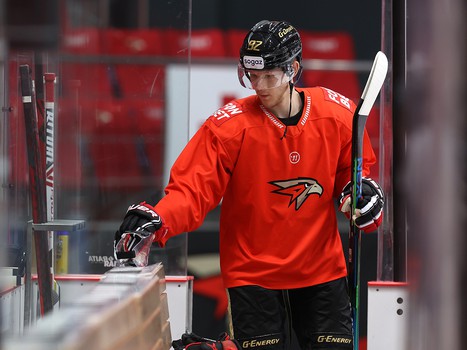 Раскатка «Авангарда» перед матчем с рижским «Динамо»