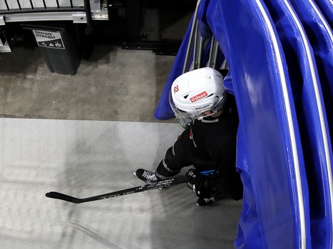 Раскатка «Авангарда» перед выездным матчем с московским «Динамо»