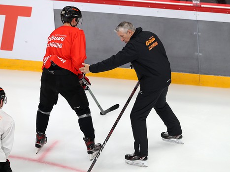 Раскатка «Авангарда» перед матчем с «Магниткой»