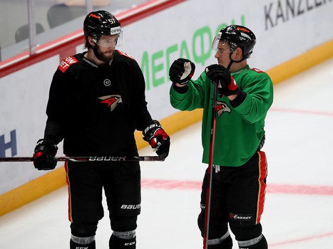 Раскатка «Авангарда» перед матчем с ЦСКА