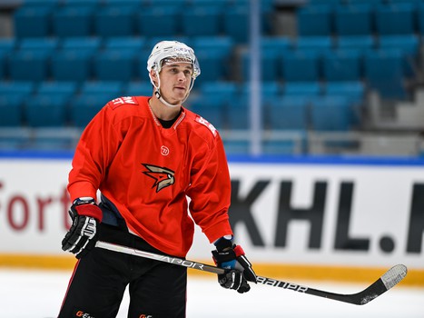 Раскатка «Авангарда» перед матчем в Нур-Султане