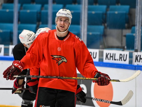 Раскатка «Авангарда» перед матчем в Нур-Султане