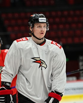 Раскатка «Авангарда» перед матчем с минским «Динамо»