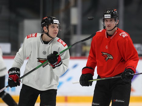 Раскатка «Авангарда» перед матчем с «Салаватом Юлаевым»