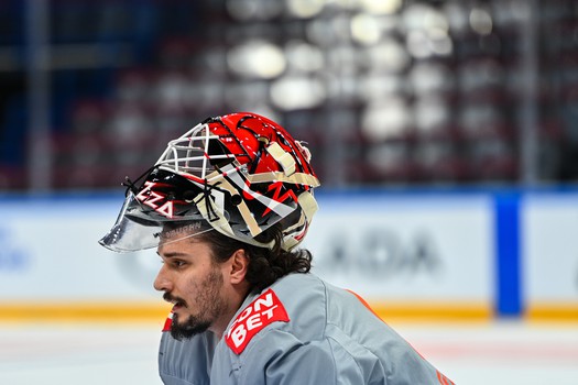 Раскатка «Авангарда» перед матчем в Магнитогорске