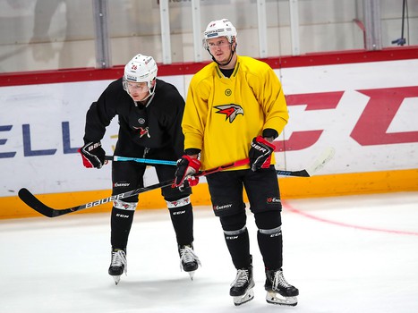 Раскатка «Авангарда» перед выездным матчем с «Йокеритом»