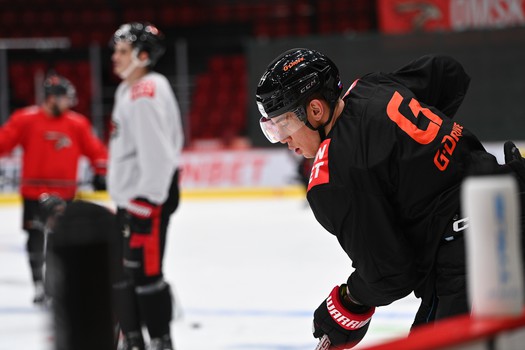 Раскатка «Авангарда» перед матчем с «Торпедо»