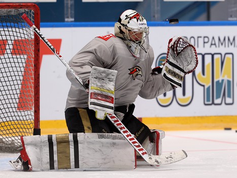 Раскатка «Авангарда» перед матчем в Сочи