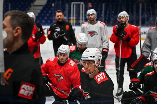 Раскатка «Авангарда» перед третьим матчем серии с «Локомотивом»