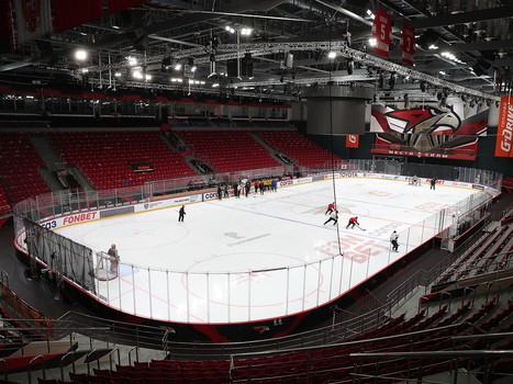 Тренировка «Авангарда» во время паузы в чемпионате