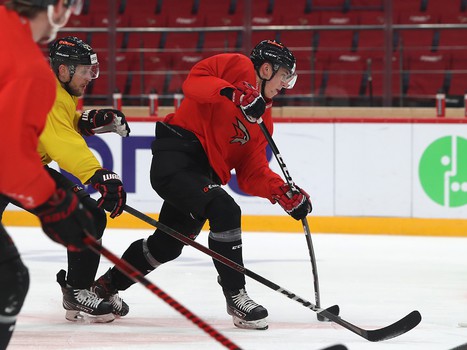 Раскатка «Авангарда» перед матчем против СКА