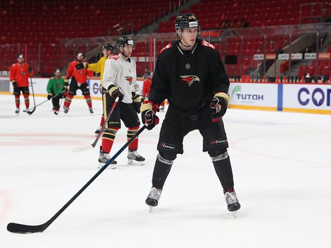 Раскатка «Авангарда» перед матчем с «Адмиралом»