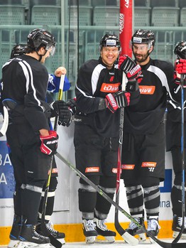 Раскатка "Авангарда" перед матчем с "Йокеритом"