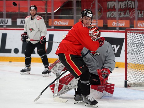 Раскатка «Авангарда» перед матчем с «Барысом»