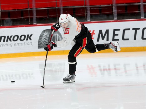 Тренировка «Авангарда» во время паузы в чемпионате