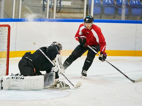 Раскатка "Авангарда" перед вторым матчем с "РоКи"