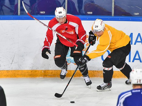 Раскатка "Авангарда" перед выездным матчем с "Ладой"