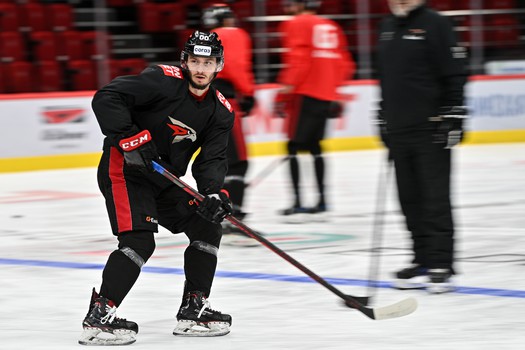 Раскатка «Авангарда» перед третьим матчем финала Востока с «Ак Барсом»