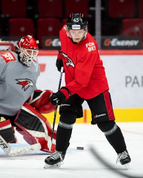 Раскатка «Авангарда» перед матчем с «Металлургом»