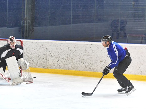 Перед игрой с "Пиратами". Тренировка на льду