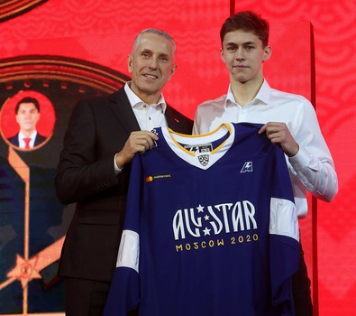 «Авангард» на церемонии представления участников ФОНБЕТ Матча Звезд КХЛ 2020