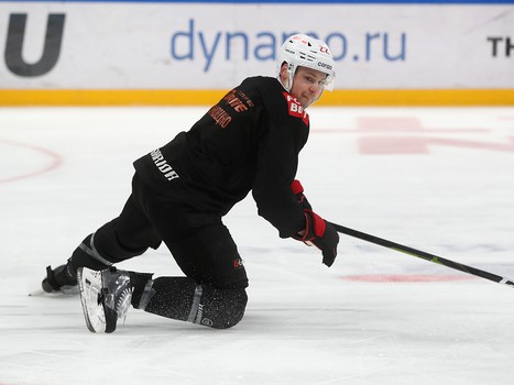 Раскатка «Авангарда» перед выездным матчем с московским «Динамо»