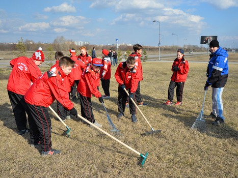 Субботник у "Арены Омск"