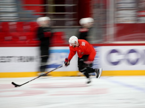 Тренировка «Авангарда» в Екатеринбурге перед третьим матчем серии с «Автомобилистом»