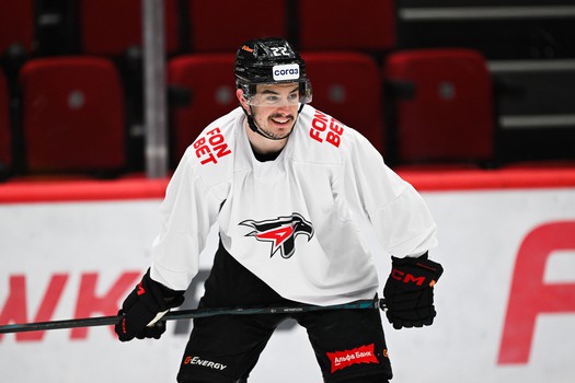 Тренировка «Авангарда» перед первым матчем серии с ЦСКА