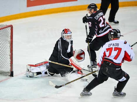 Тренировочный матч "Авангарда" с "Омскими Ястребами"