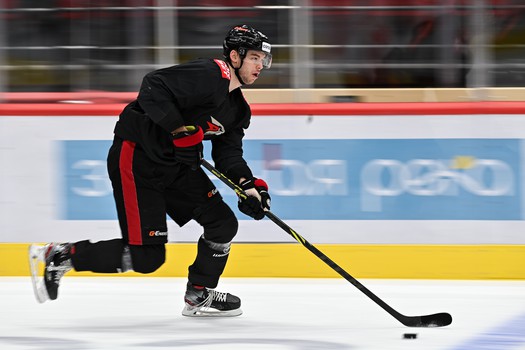 Тренировка «Авангарда» перед матчем с «Автомобилистом»