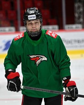 Тренировка «Авангарда» перед матчем с «Трактором»