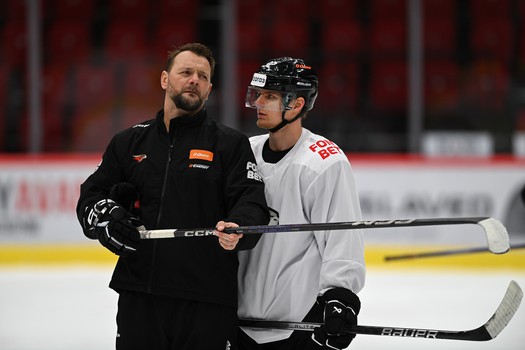 Тренировка «Авангарда» перед матчем с «Амуром»