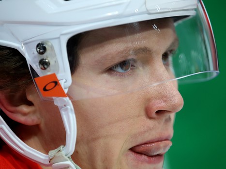 Тренировка «Авангарда» перед матчем в Уфе