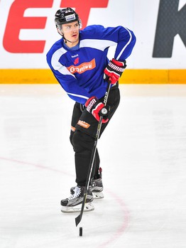 Раскатка "Авангарда" перед матчем с "Витязем"