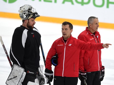 Раскатка «Авангарда» перед матчем с рижским «Динамо»