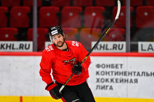 Тренировка «Авангарда» перед матчем с «Витязем»