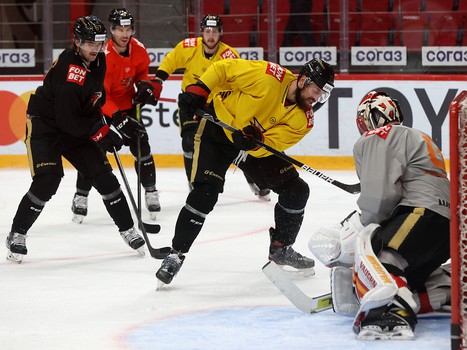 Раскатка «Авангарда» перед матчем с «Металлургом»