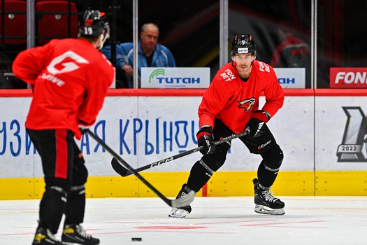 Раскатка «Авангарда» перед матчем с «Сибирью»