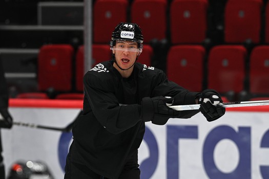 Тренировка «Авангарда» перед матчем с московским «Динамо»