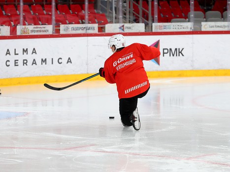 Тренировка «Авангарда» в Екатеринбурге перед третьим матчем серии с «Автомобилистом»