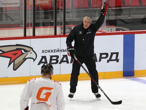 Раскатка «Авангарда» перед матчем со «Спартаком»