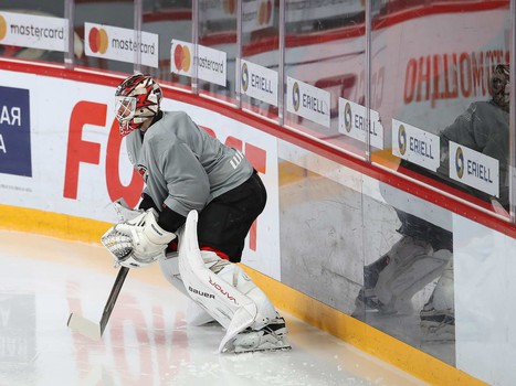 Раскатка «Авангарда» перед матчем с «Трактором»