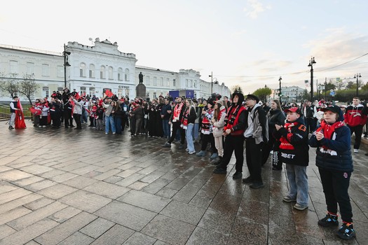 Фан-зона «Авангарда» на Пешеходном Любинском