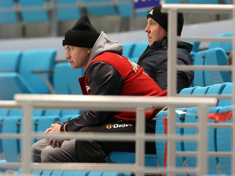 Тренировка «Авангарда» перед матчем в Нур-Султане