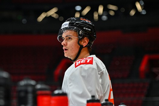 Раскатка «Авангарда» перед матчем с «Металлургом»