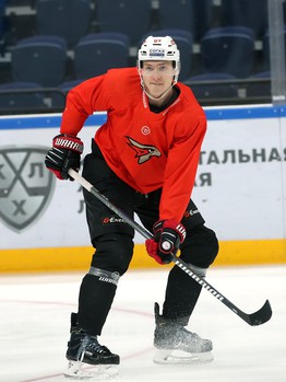 Раскатка «Авангарда» перед выездным матчем с московским «Динамо»